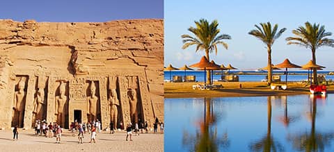 Pyramids, 7 nights Nile Cruise, Abu Simbel & Red Sea