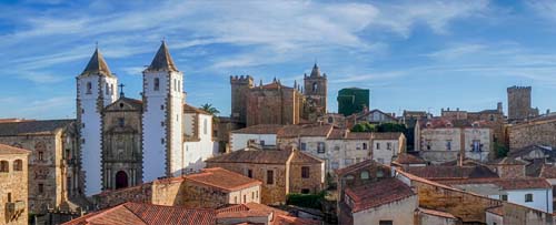 Caceres city view