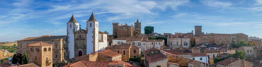 Caceres city view