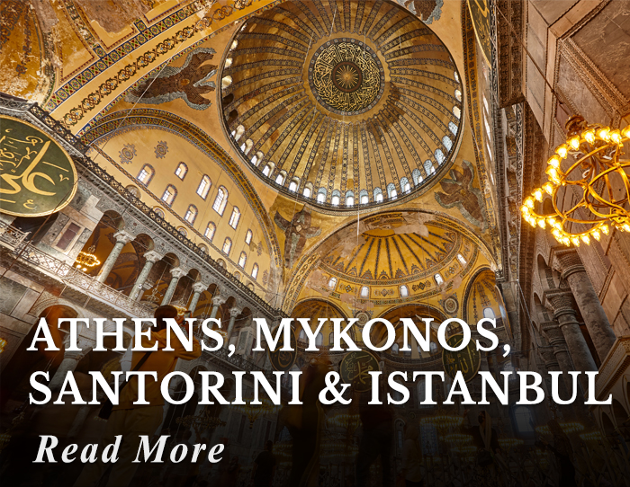 Athens, Mykonos, Santorini & Istanbul Tour