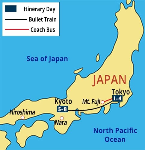 Japan Explorer Tour Tokyo Kyoto Travel Deals Shinkansen