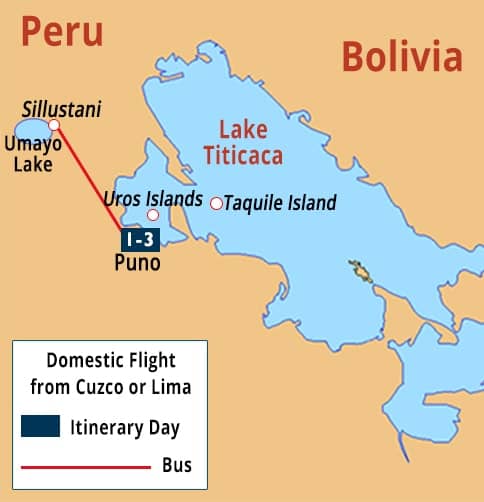 Puno / Lake Titicaca Short Stay Map